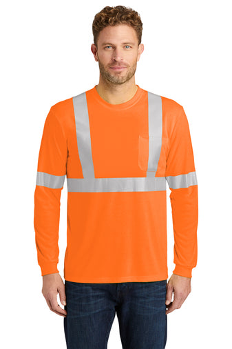 CS401LS CornerStone® ANSI 107 Class 2 Long Sleeve Safety T-Shirt