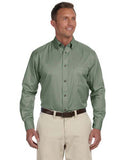 M500 Harriton Men's Easy Blend™ Long-Sleeve Twill Shirt with Stain-Release