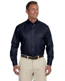 M500 Harriton Men's Easy Blend™ Long-Sleeve Twill Shirt with Stain-Release