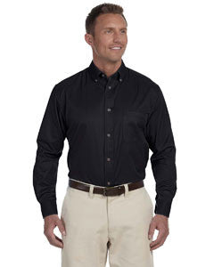 M500 Harriton Men's Easy Blend™ Long-Sleeve Twill Shirt with Stain-Release