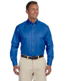 M500 Harriton Men's Easy Blend™ Long-Sleeve Twill Shirt with Stain-Release