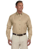 M500 Harriton Men's Easy Blend™ Long-Sleeve Twill Shirt with Stain-Release