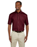 M500S Harriton Men's Easy Blend™ Short-Sleeve Twill Shirt with Stain-Release