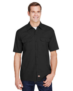 WS675 Dickies Men's FLEX Short-Sleeve Twill Work Shirt